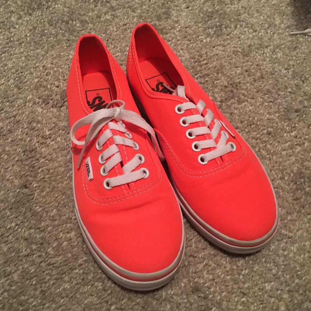 Neon pink/peach Vans Size Women’s 5.5